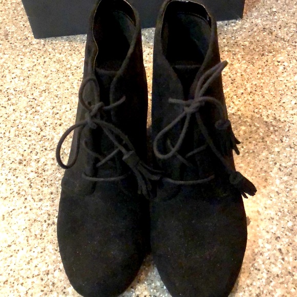 Suede Black Dr. Scholl’s Dakota Wedge Booties - Picture 3 of 4